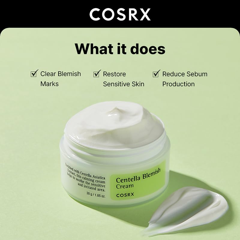 COSRX Centella Blemish Cream – 30g (1.05 fl oz) | Korean Skincare, Vegan, Cruelty-Free, Paraben-Free