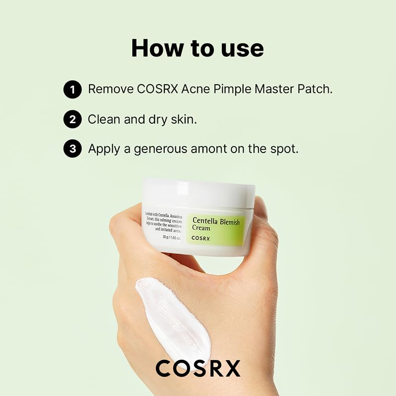 COSRX Centella Blemish Cream – 30g (1.05 fl oz) | Korean Skincare, Vegan, Cruelty-Free, Paraben-Free