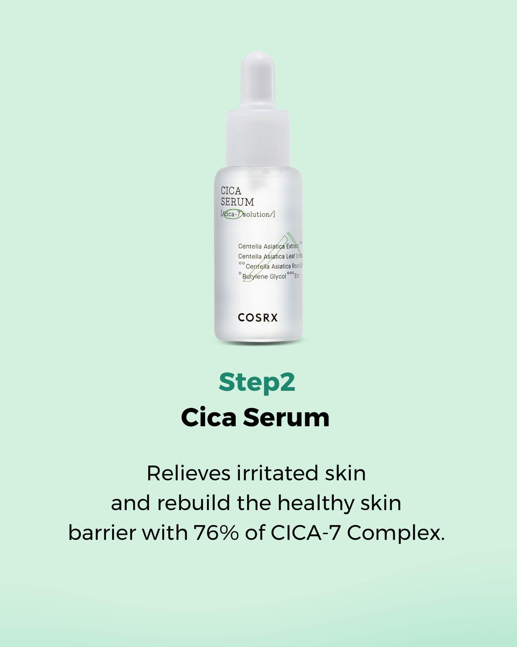 COSRX CICA Relief Kit — Toner, Serum & Cream for Sensitive Skin | Travel Size Gift Set
