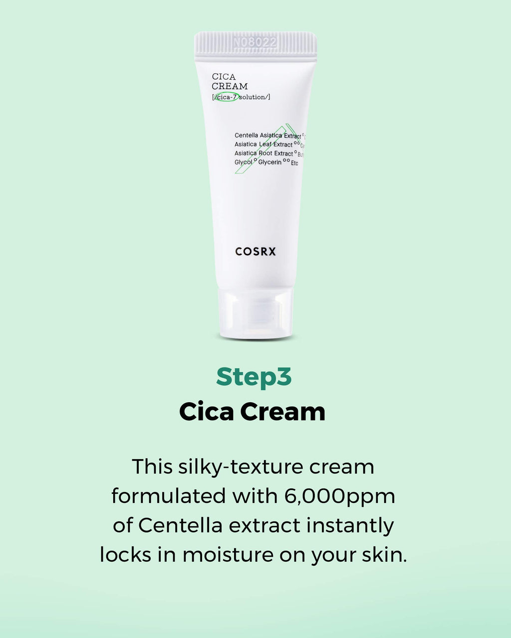 COSRX CICA Relief Kit — Toner, Serum & Cream for Sensitive Skin | Travel Size Gift Set