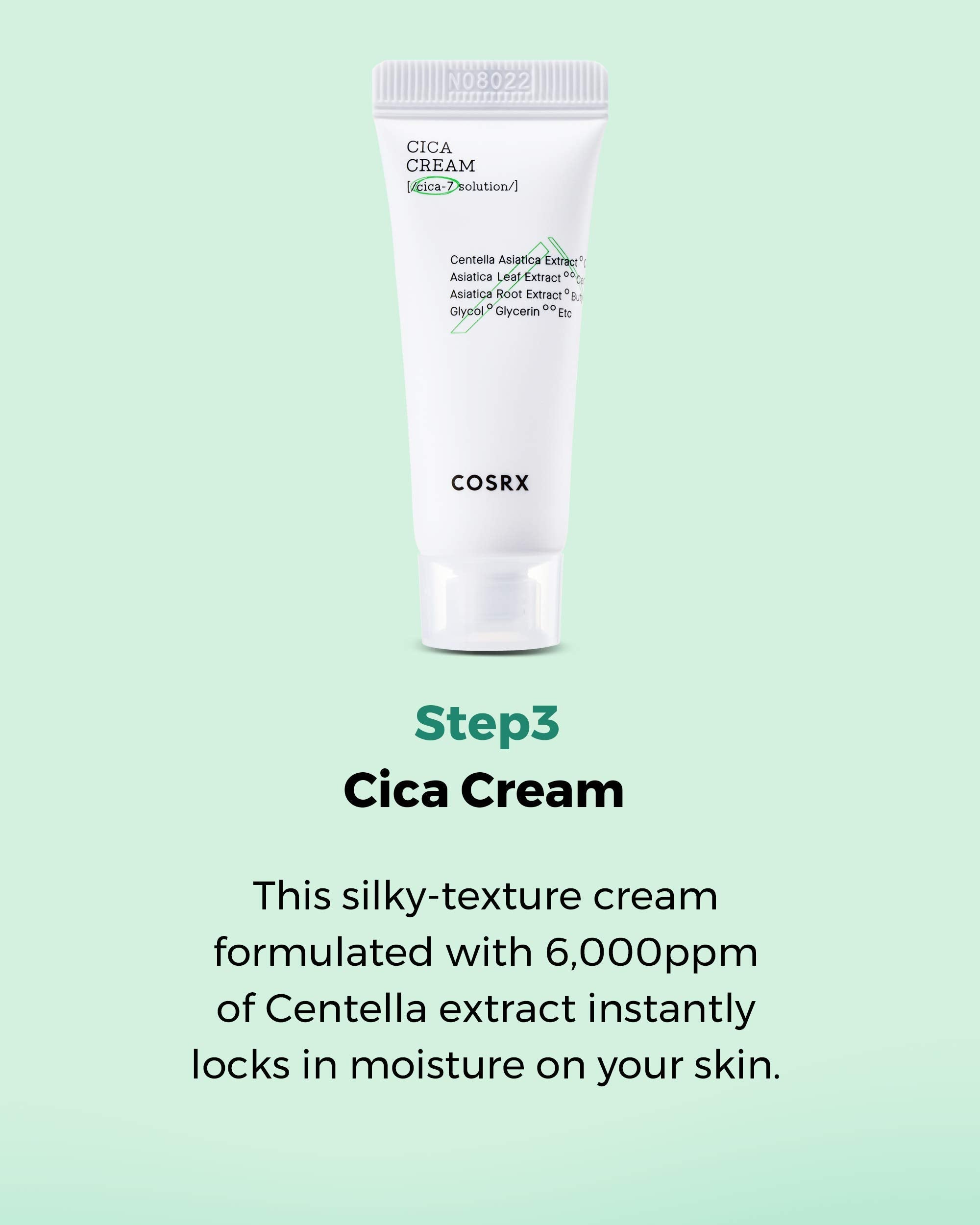 COSRX CICA Relief Kit — Toner, Serum & Cream for Sensitive Skin | Travel Size Gift Set