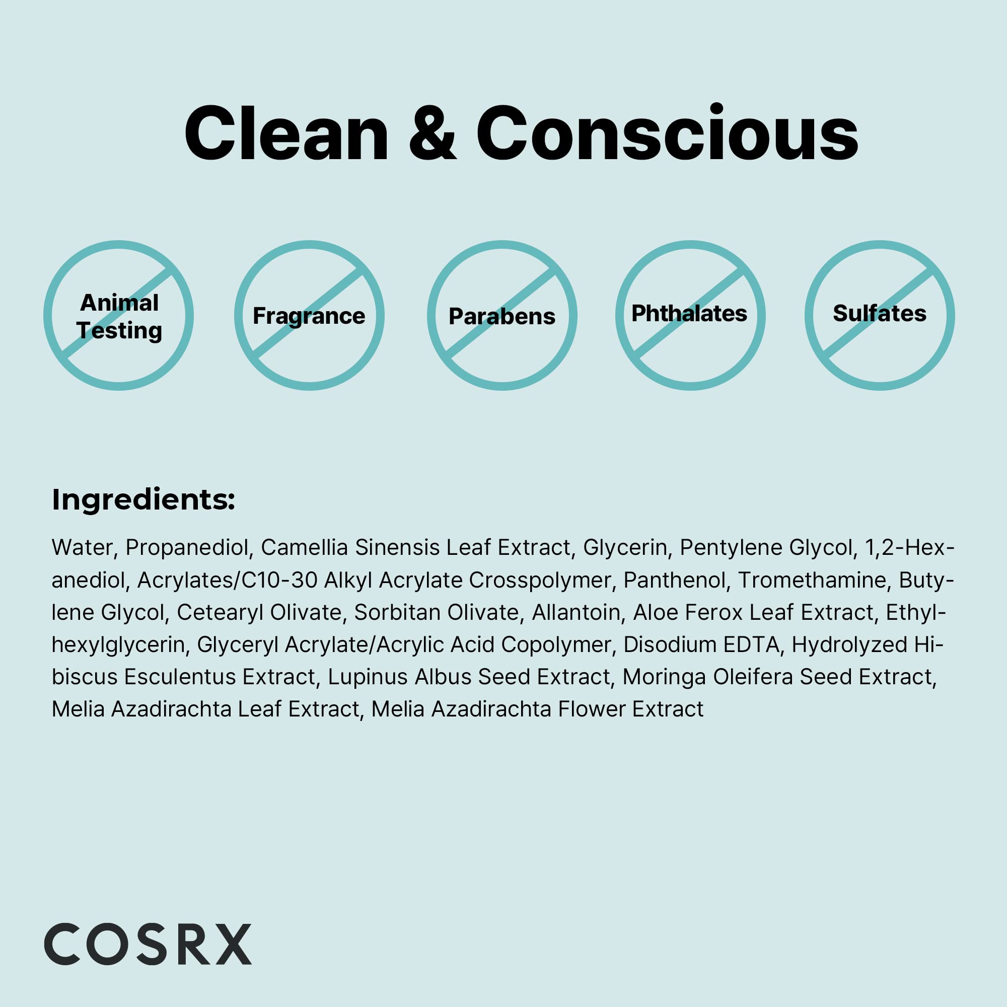 COSRX Hydrium Green Tea Aqua Gel Cream — Lightweight 50ml, Aloe & Camellia, Paraben Free