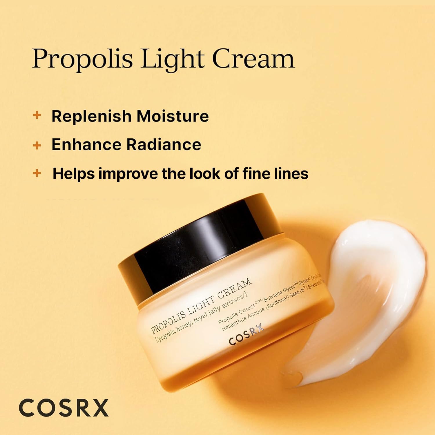 COSRX Full Fit Propolis Light Cream – 64.5% Propolis, Hydrating Day & Night Moisturizer