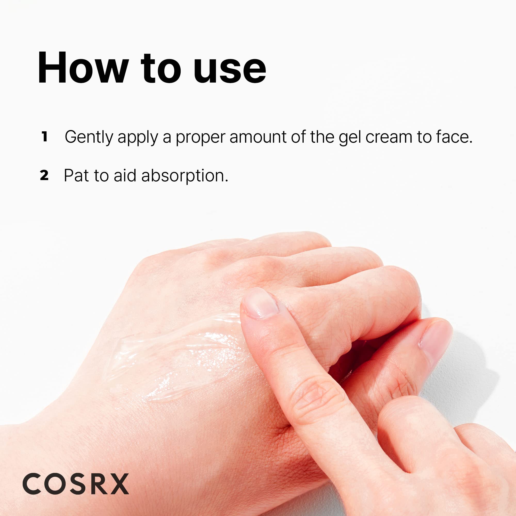 COSRX Hydrium Green Tea Aqua Gel Cream — Lightweight 50ml, Aloe & Camellia, Paraben Free