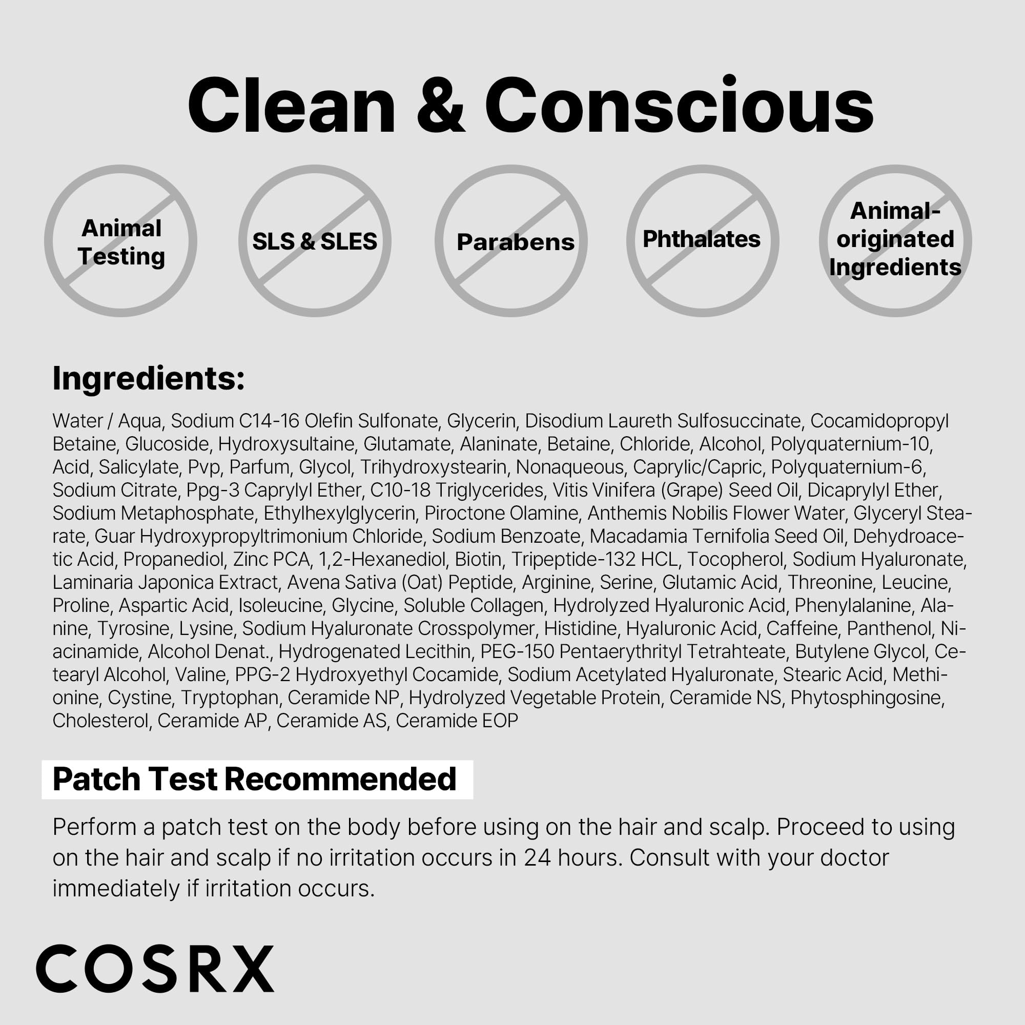 COSRX PEPTIDE-132 Hair Bonding Set – Shampoo, Treatment & Oil Serum