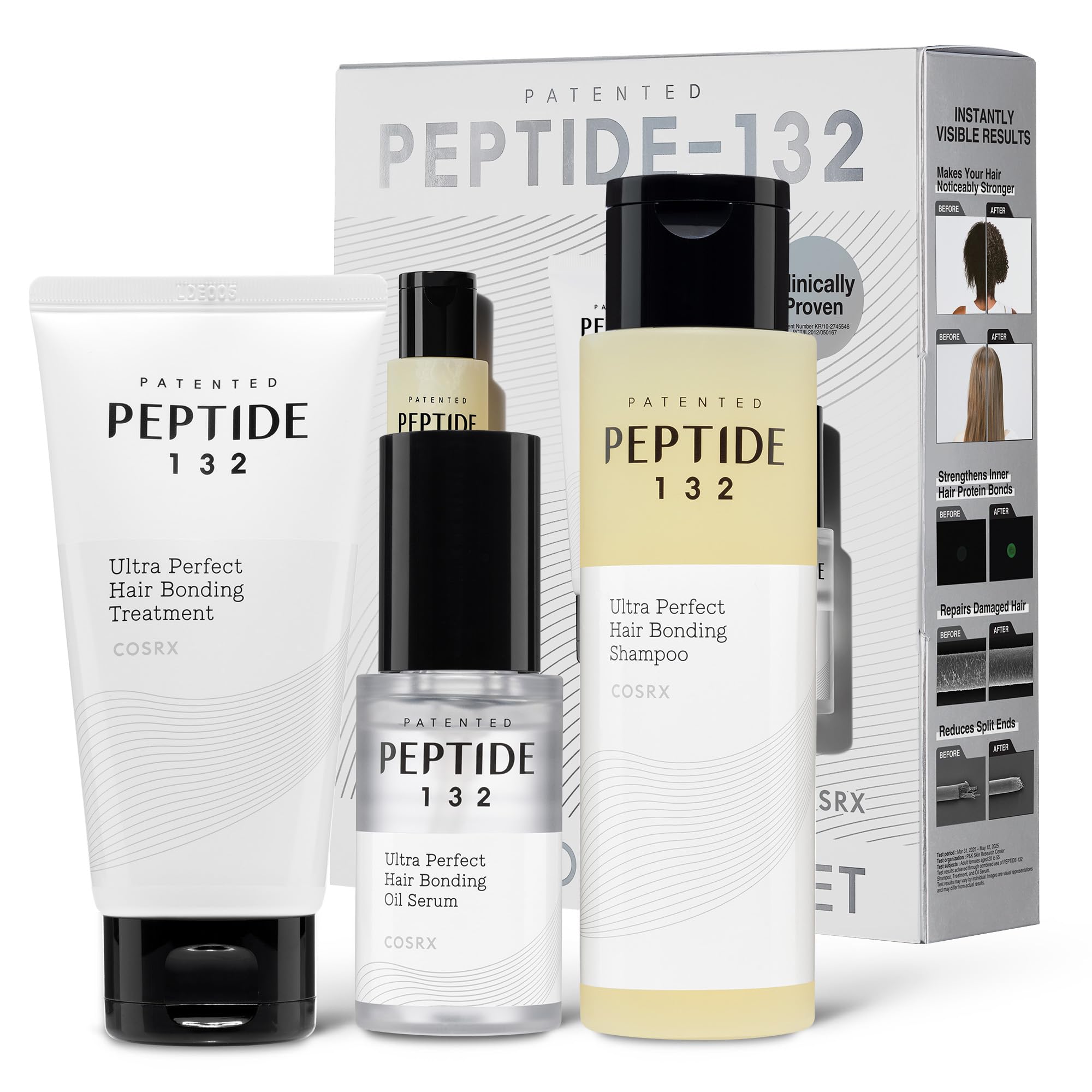 COSRX PEPTIDE-132 Hair Bonding Set – Shampoo, Treatment & Oil Serum