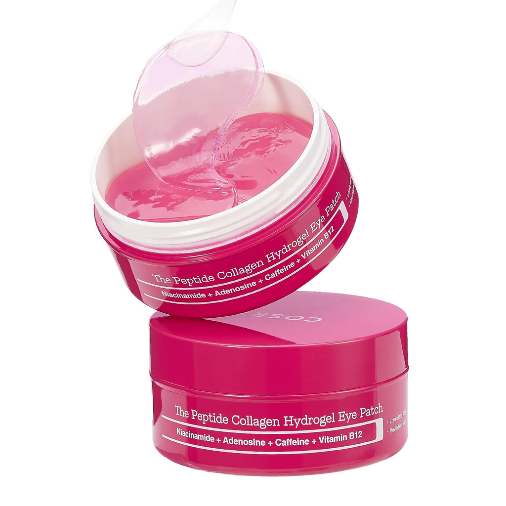COSRX Pink Edition Eye Patches – Limited 60-Count Collagen Hydrogel Under-Eye Masks