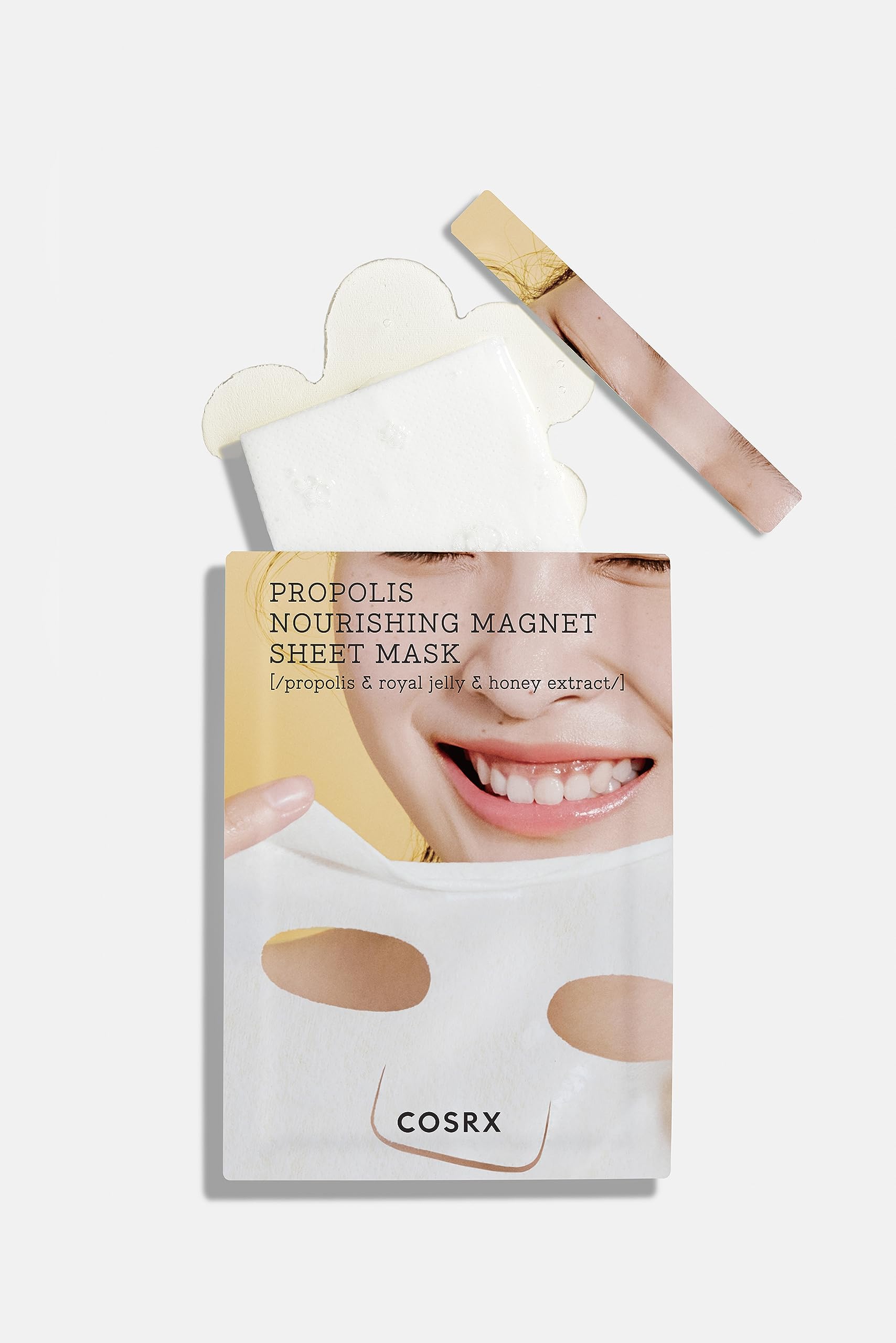 COSRX Propolis Nourishing Sheet Mask – Soothing Honey Serum, Deep Moisture, 10 Sheets | Korean Skincare