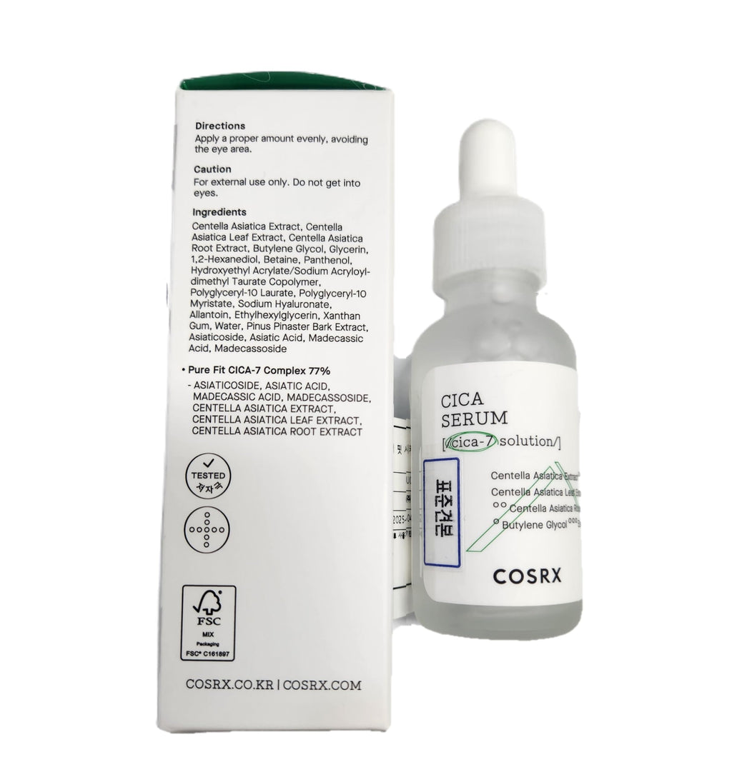 COSRX Pure Fit Cica Serum – 1 fl oz / 30 ml | Soothing Centella Asiatica, Calming & Protective