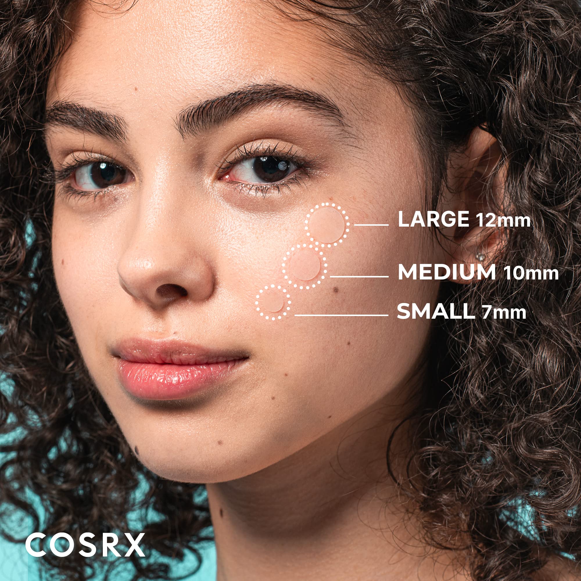 COSRX Acne Pimple Patch Original – 3 Sizes, Hydrocolloid Zits Cover (120 Count, Pack of 5)