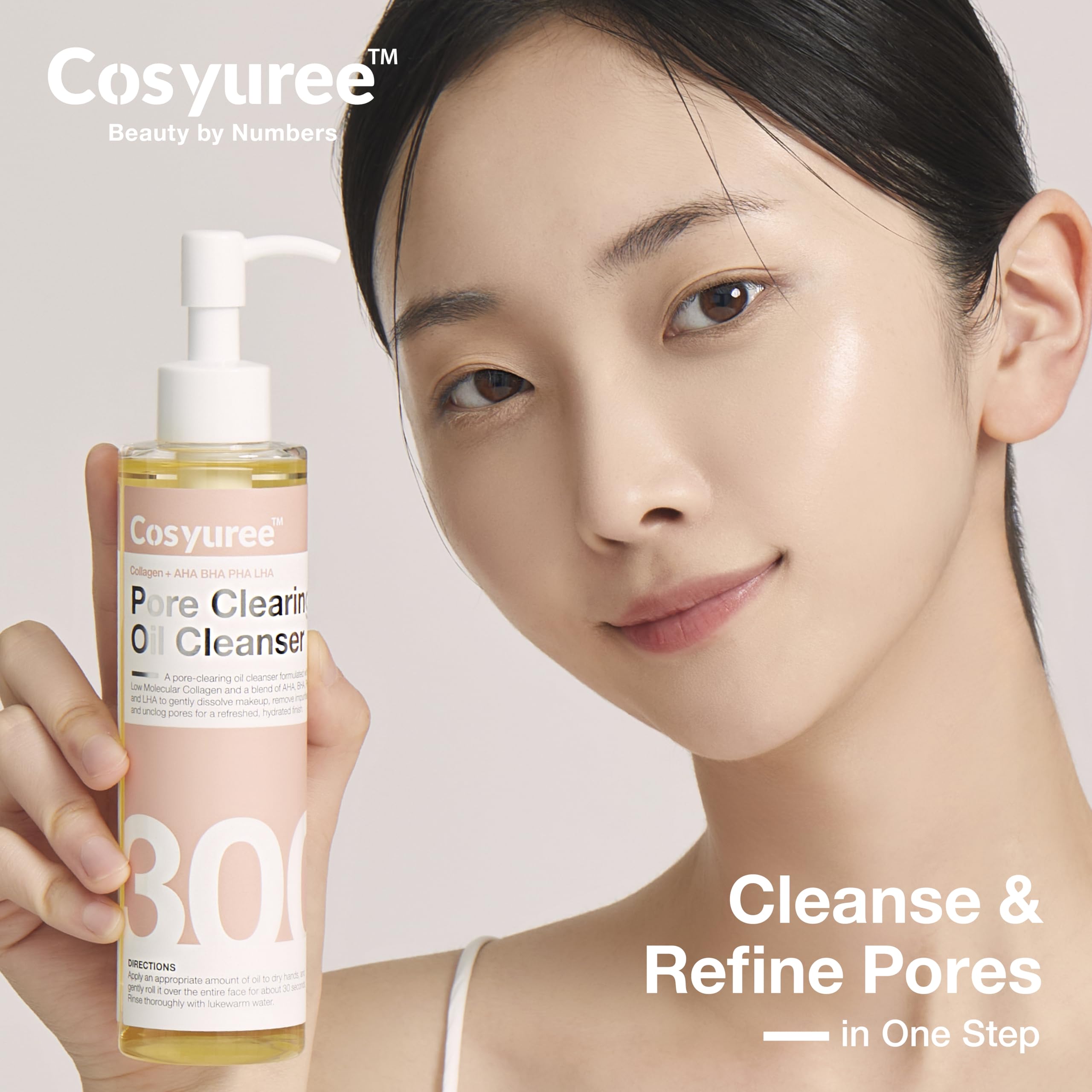 Cosyuree Collagen Pore Cleaning Oil Cleanser – AHA, BHA, PHA, LHA Deep Cleansing