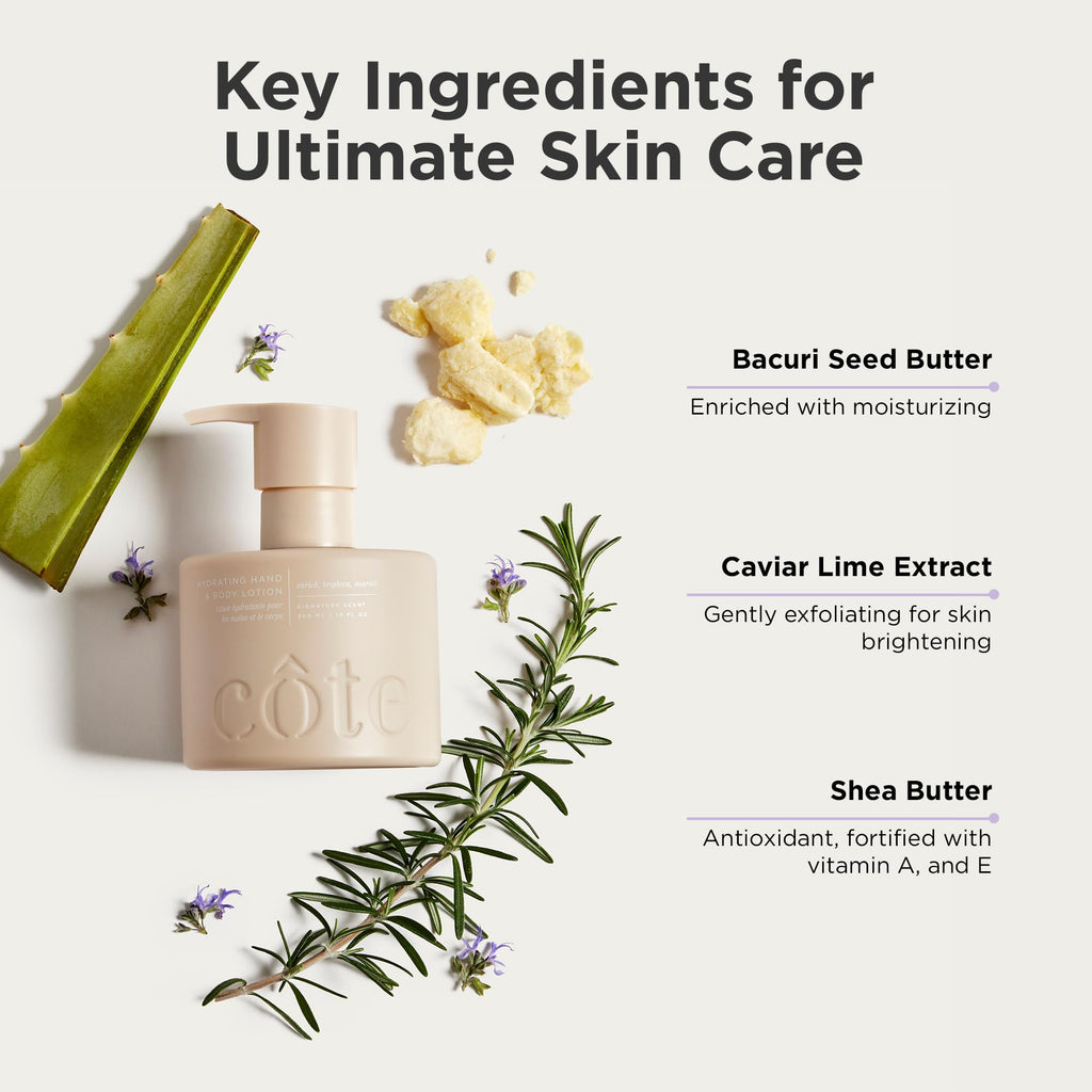 Cote Hydrating Hand & Body Lotion | Deep Moisture with Shea Butter | Cote Shop