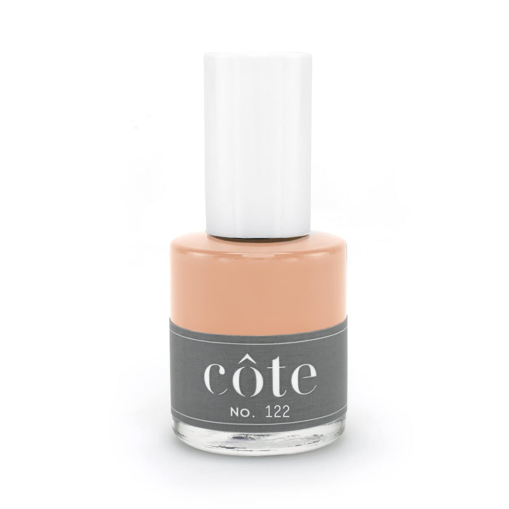 Côte Nail Polish No.122 Caramel Clay Brown – Quick Dry, Vegan, Cruelty-Free, Chip-Resistant (0.4 oz)