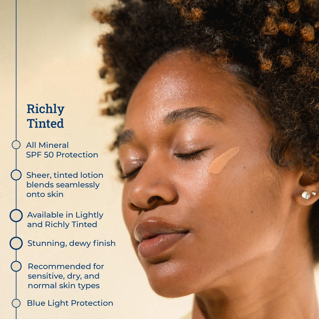 CoTZ Flawless Complexion: Richly Tinted Mineral Sunscreen SPF 50 for Medium–Dark Skin Tones | All Skin Types | 2.5oz