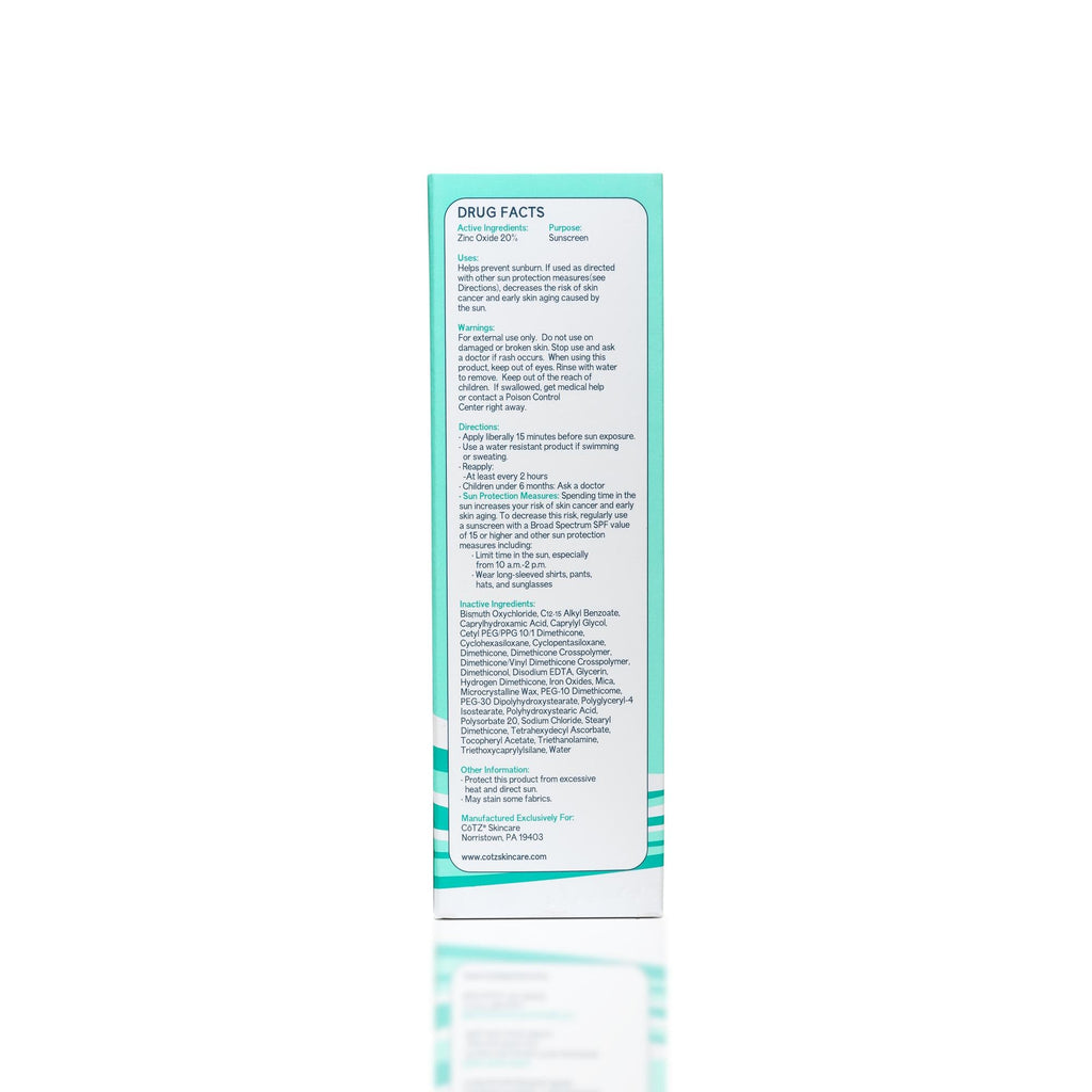 CoTZ Flawless Complexion: Richly Tinted Mineral Sunscreen SPF 50 for Medium–Dark Skin Tones | All Skin Types | 2.5oz