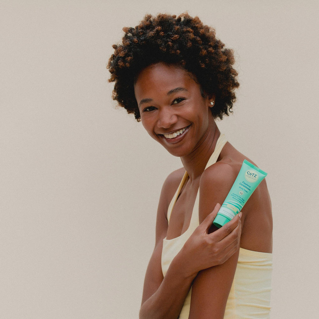 CoTZ Flawless Complexion: Richly Tinted Mineral Sunscreen SPF 50 for Medium–Dark Skin Tones | All Skin Types | 2.5oz