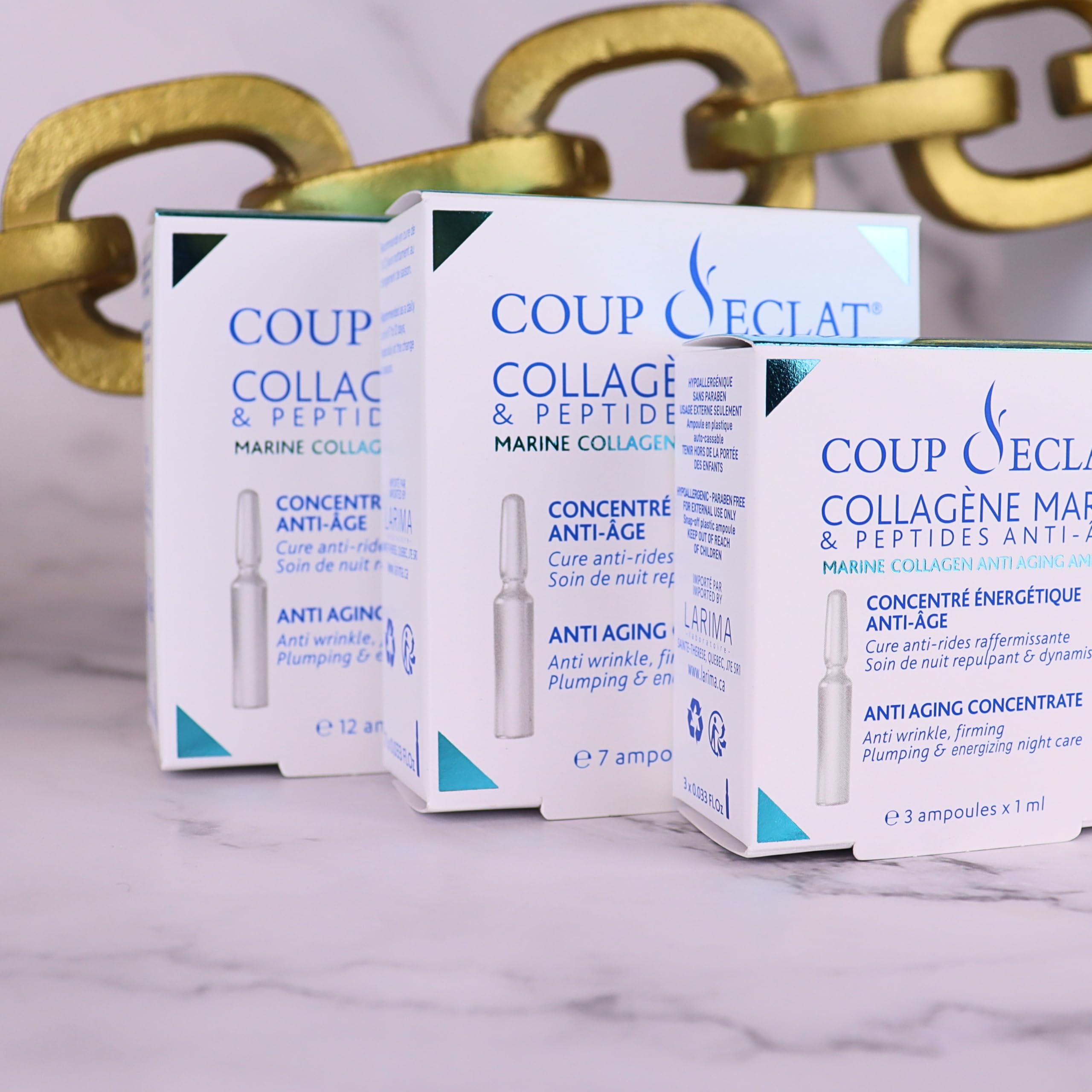 Coup d'Eclat Marine Collagen Ampoules – 12-Day Hydration & Firmness Serum