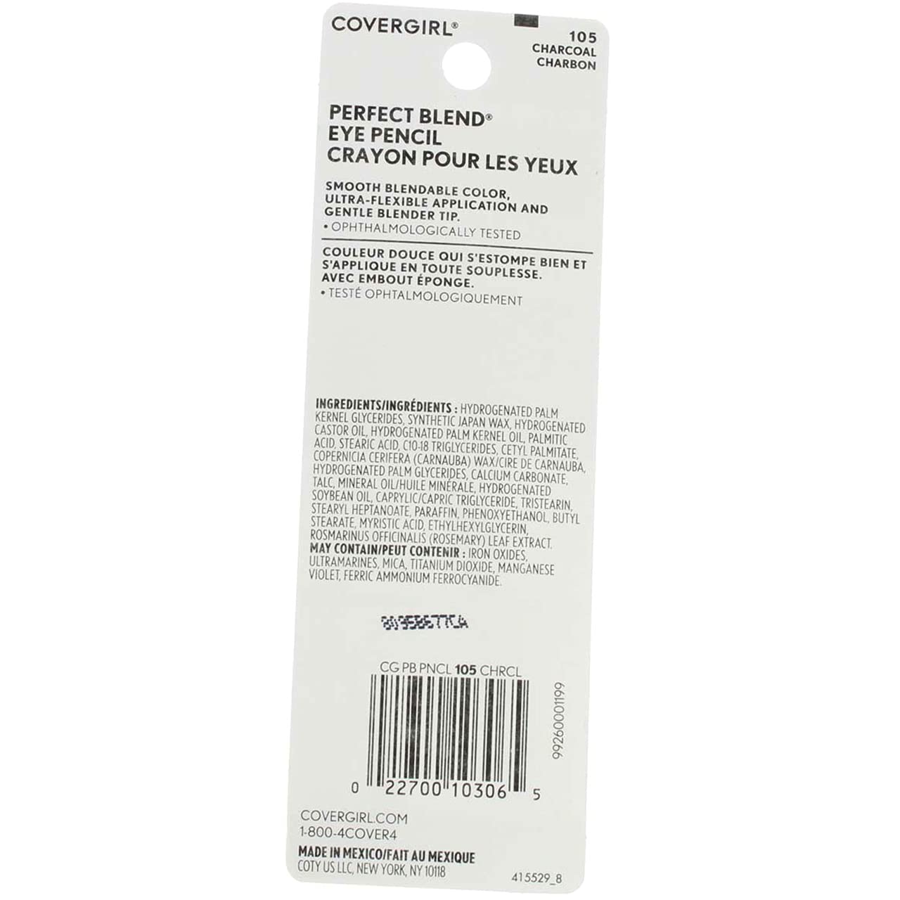 CoverGirl 10306 105chrcl Charcoal Perfect Blend Eyeliner Pencil
