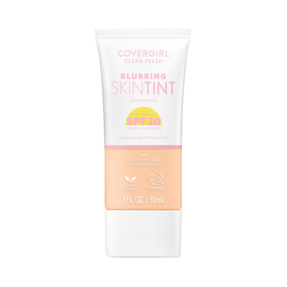 COVERGIRL Clean Fresh Blurring Skin Tint SPF 30 - Light Neutral | Soft Matte Finish