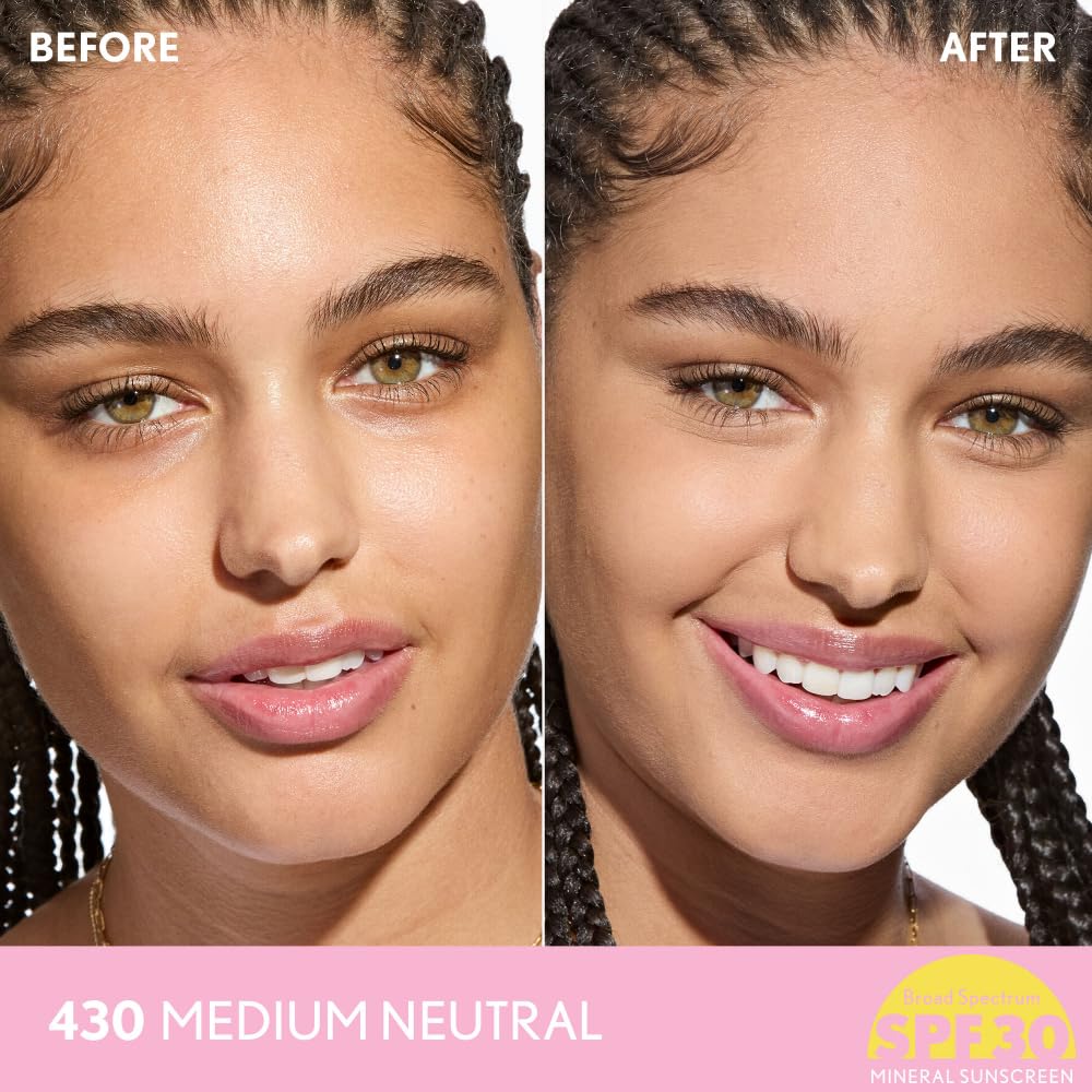 COVERGIRL Clean Fresh Blurring Skin Tint SPF 30 – 430 Medium Neutral | Vegan Foundation