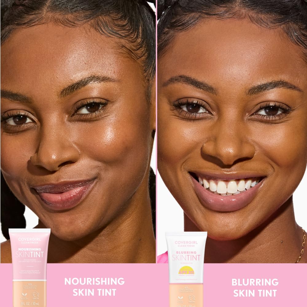 COVERGIRL Clean Fresh Blurring Skin Tint SPF 30 - Light Neutral | Soft Matte Finish