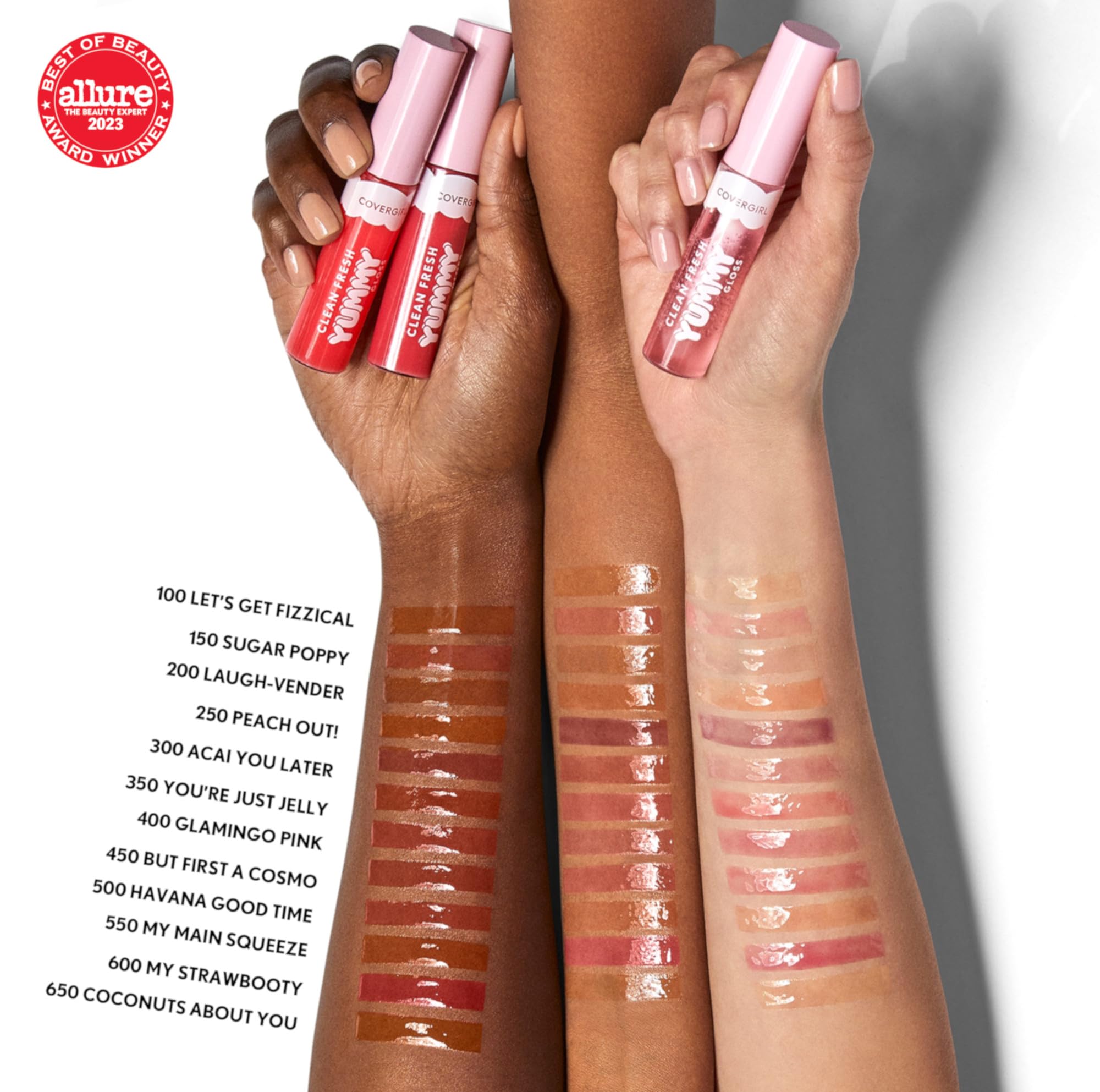 COVERGIRL Clean Fresh Yummy Gloss – Vegan Lip Gloss, Glamingo Pink