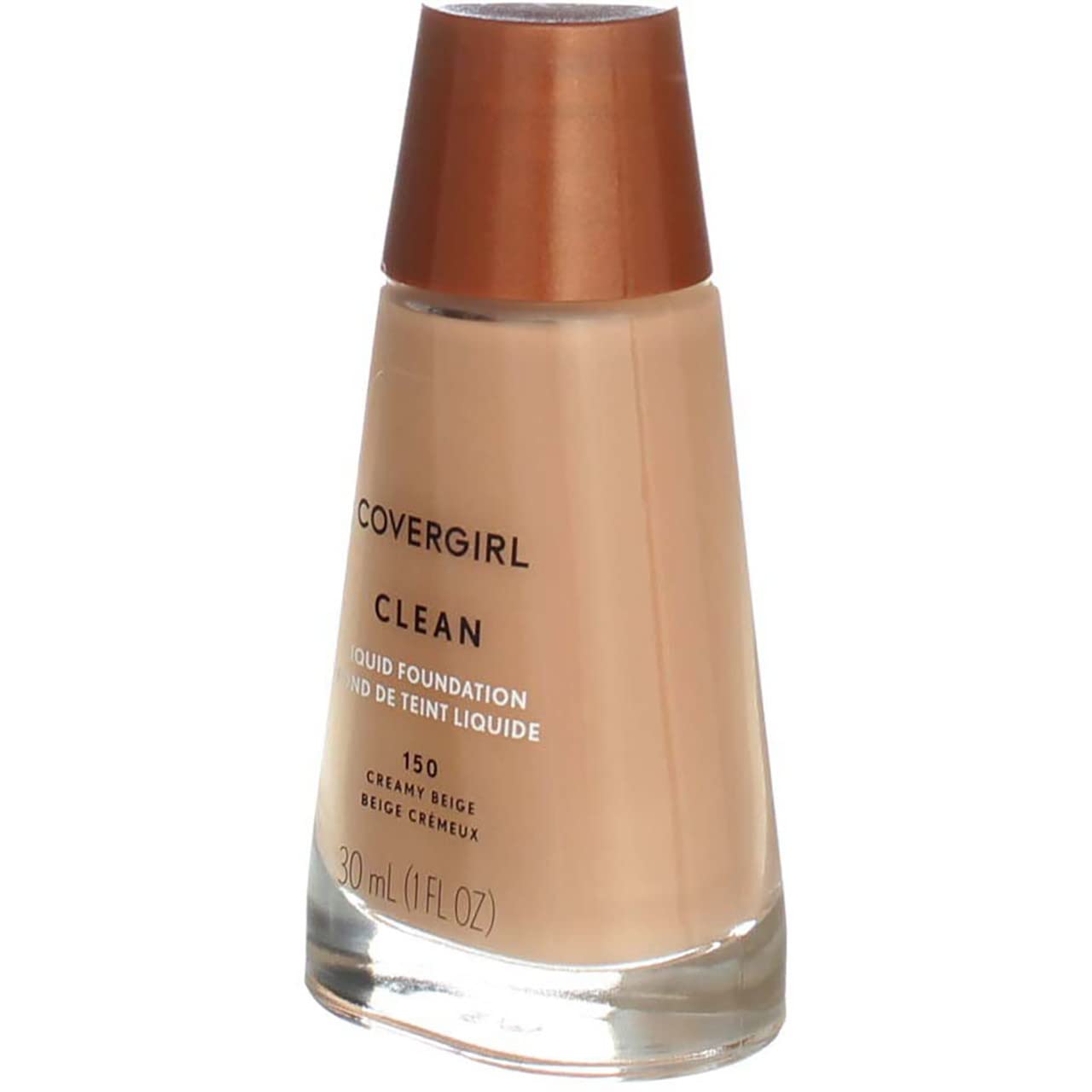 CoverGirl Clean Liquid Makeup Creamy Beige 150 – 1 oz (Pack of 4)