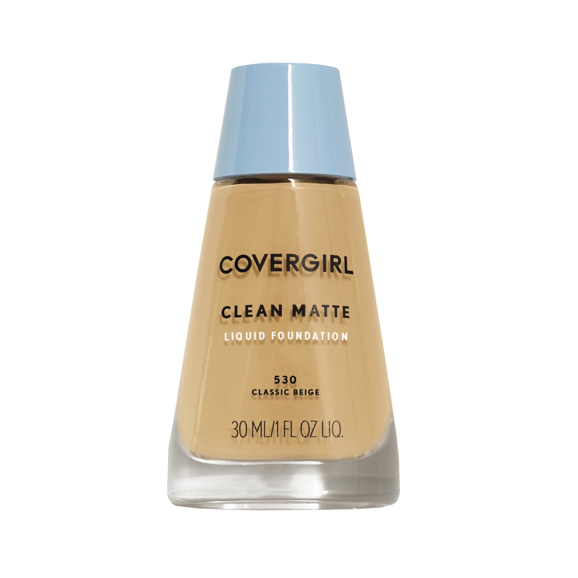 COVERGIRL Clean Matte Liquid Foundation 530 Classic Beige – Oil-Control, 2-Pack, 1 oz
