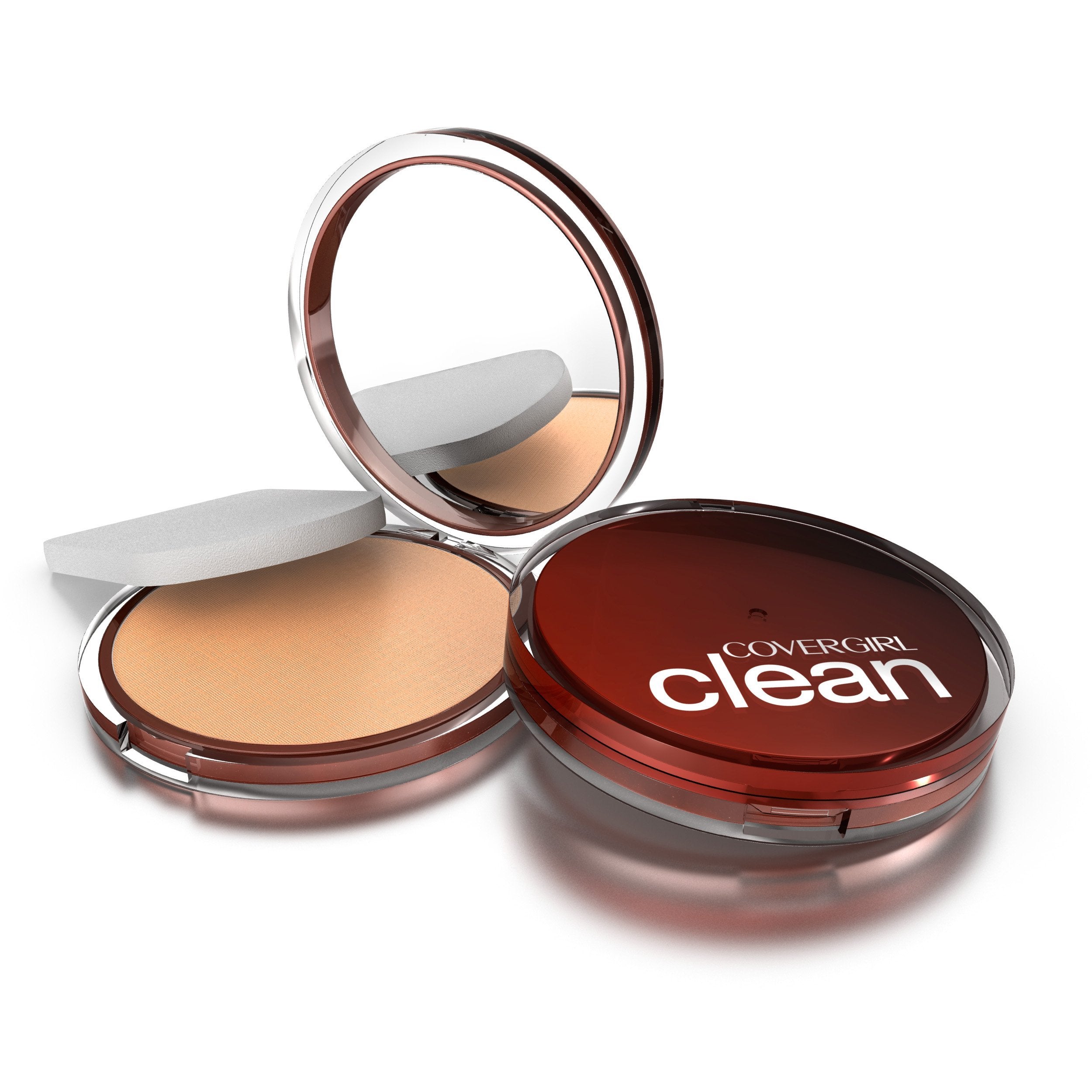 CoverGirl Clean Pressed Powder N120 – Creamy Natural (N) | Shine-Free, Non-Comedogenic
