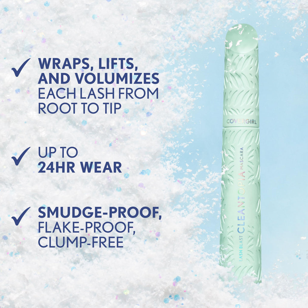 CoverGirl Lash Blast Cleantopia Mascara - Extreme Black Frost | Vegan & Clean Mascara
