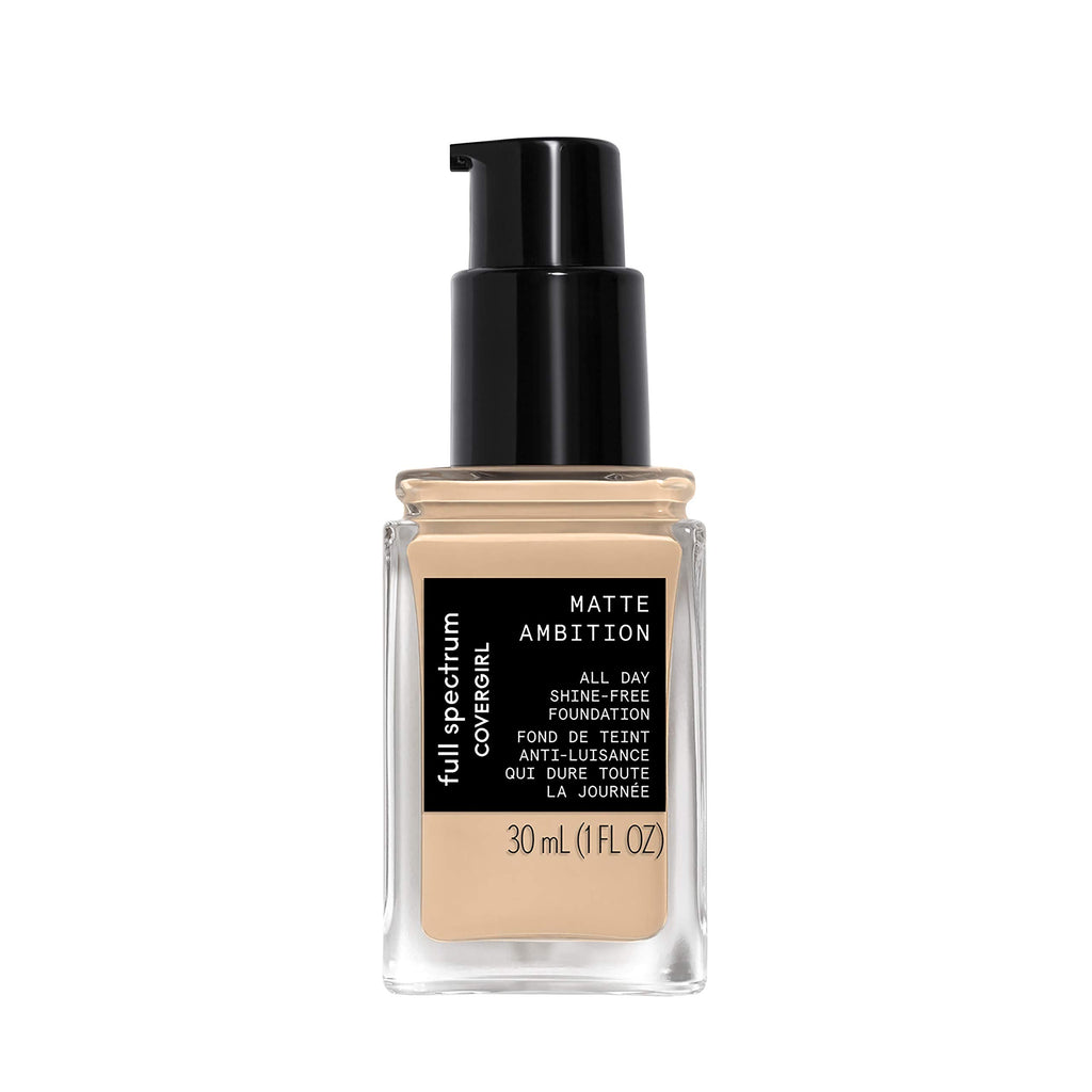 COVERGIRL Matte Ambition All Day Foundation – Light Cool, 1.01 oz