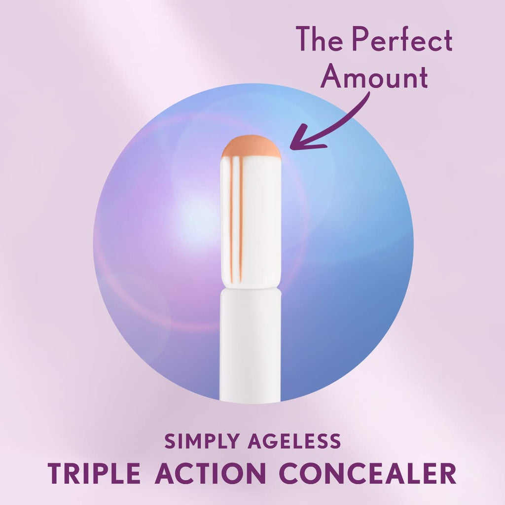 CoverGirl Simply Ageless Triple Action Concealer – Creamy Natural, Cooling Ceramic Wand