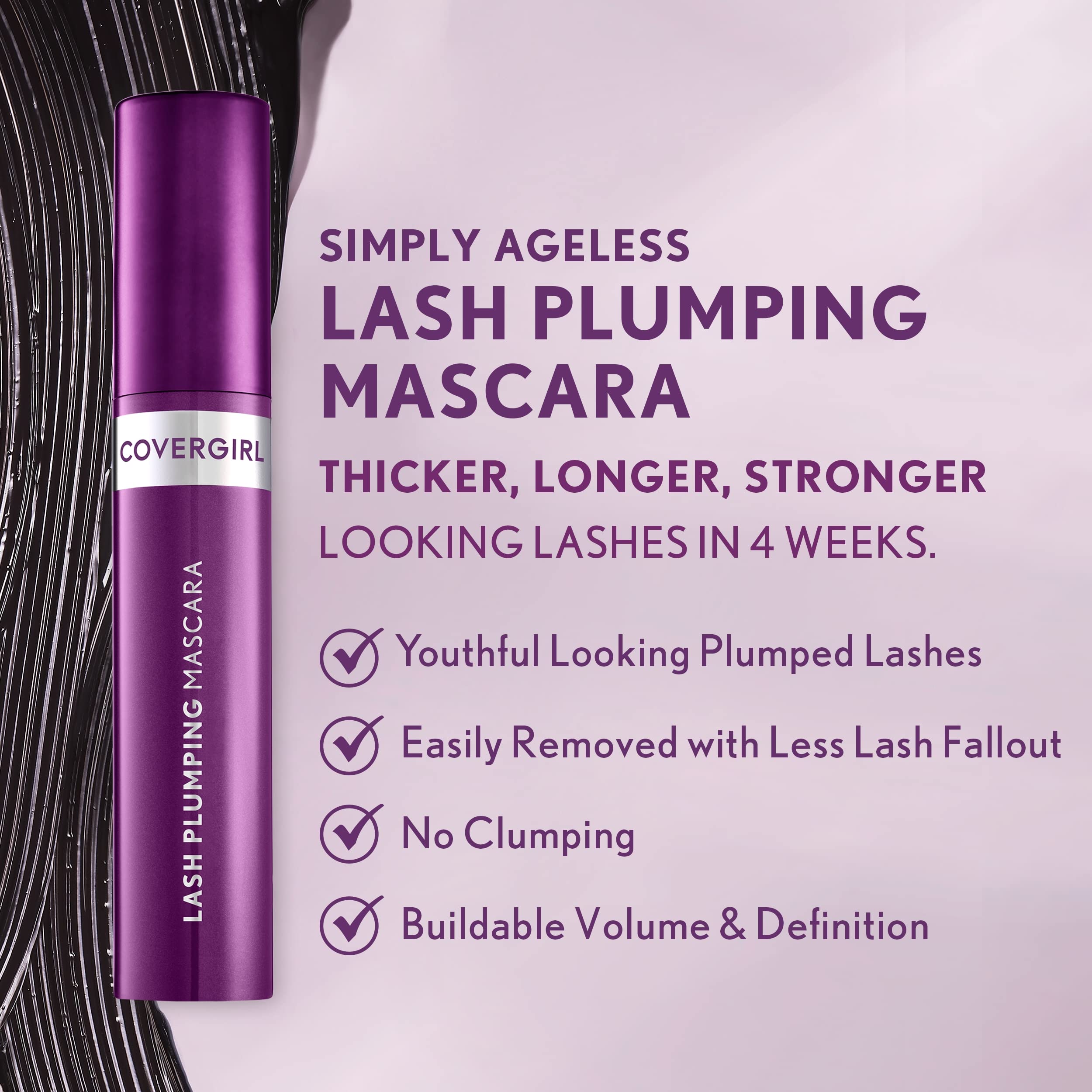 CoverGirl Simply Ageless Lash Plumping Mascara – Soft Black