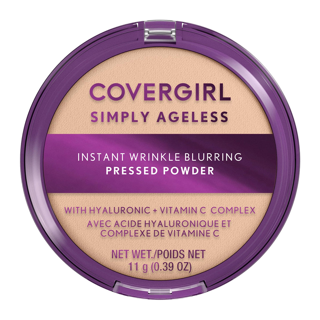 Covergirl Simply Ageless Instant Wrinkle Blurring Pressed Powder – Fair Ivory, 0.39 oz