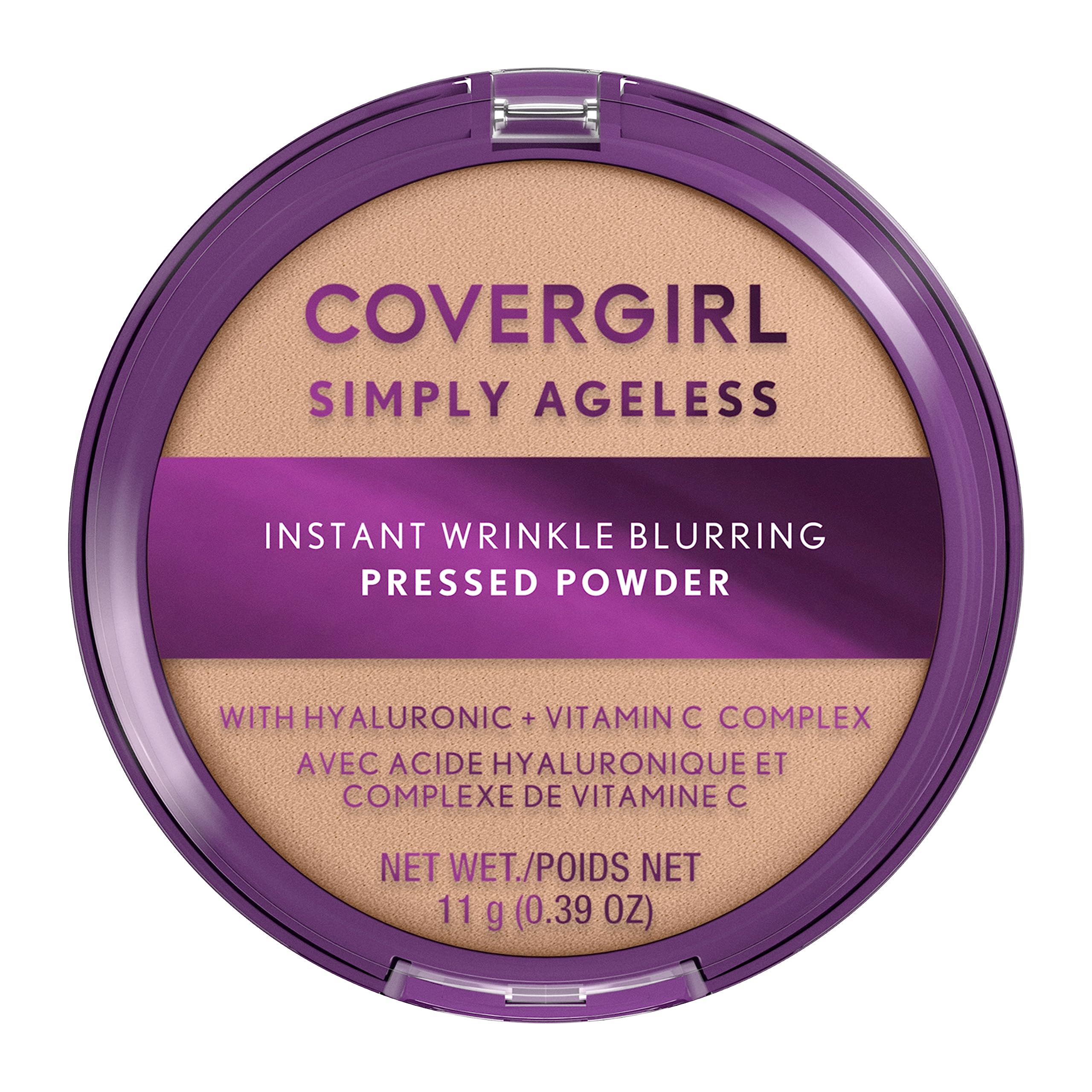 CoverGirl Simply Ageless Instant Wrinkle Blurring Pressed Powder – Classic Ivory, 0.39 oz