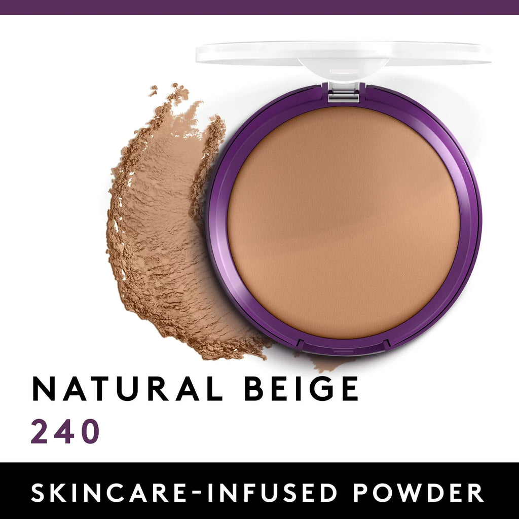 CoverGirl Simply Ageless Instant Wrinkle Blurring Pressed Powder – Natural Beige, 0.39 oz