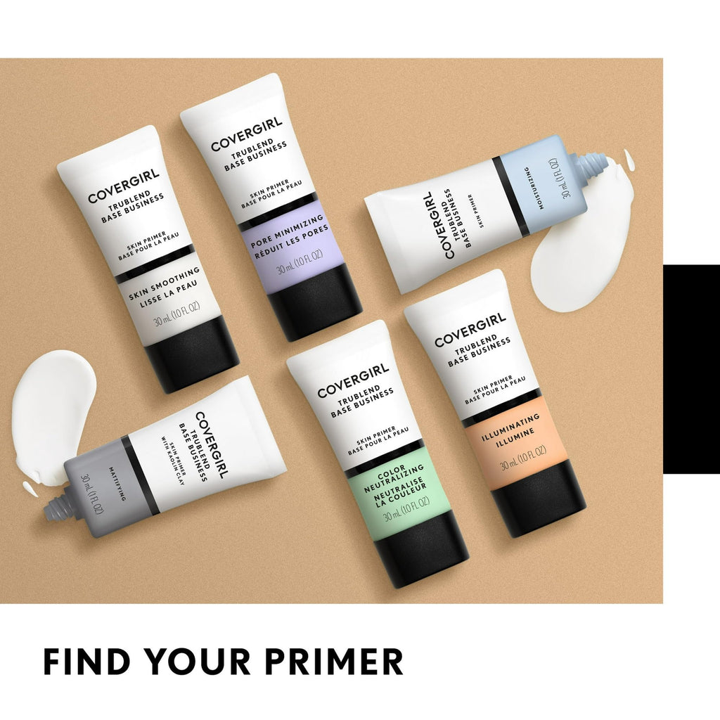 CoverGirl TruBlend Base Face Primer – Color-Neutralizing, Long-Lasting & Weightless