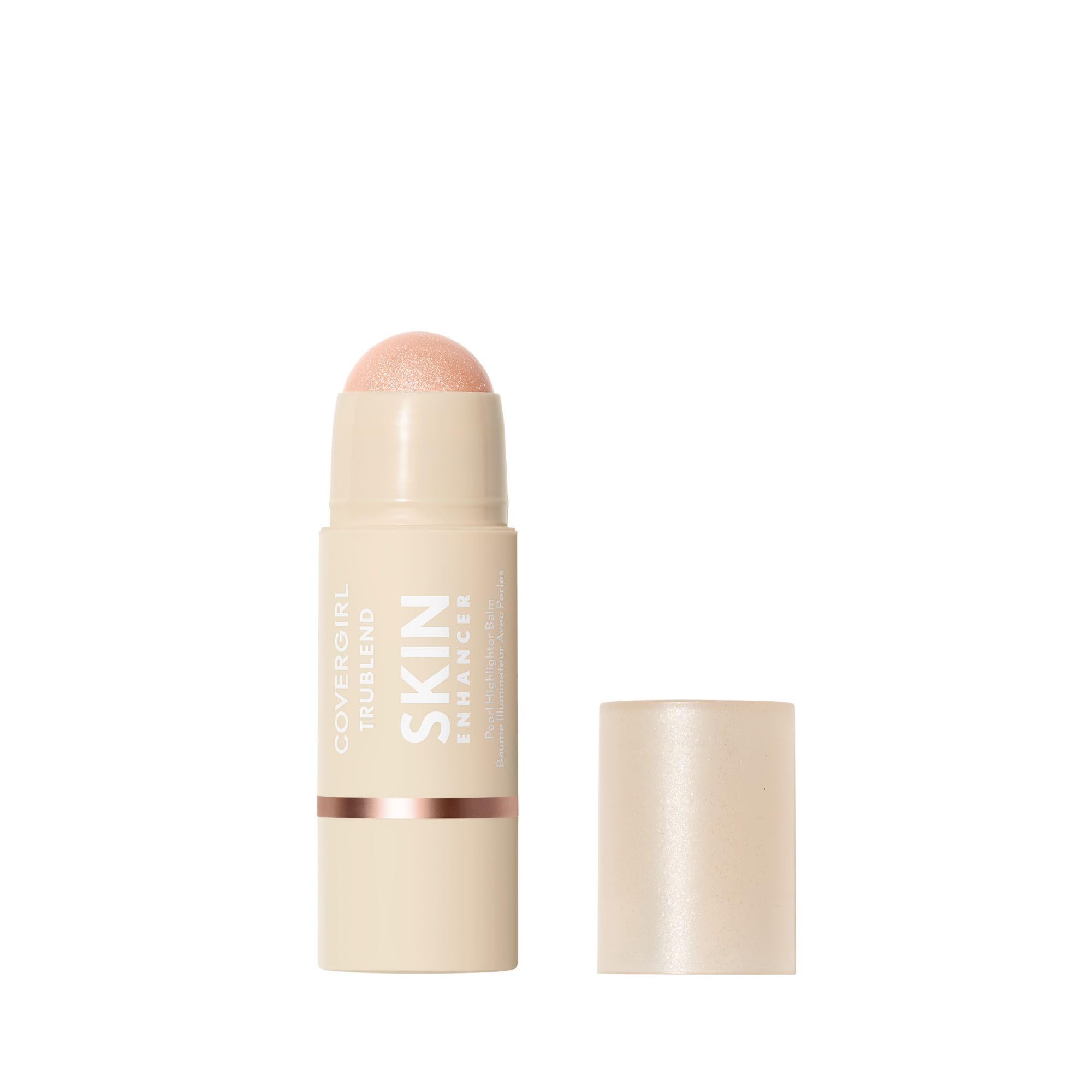 CoverGirl Trublend Skin Enhancer Highlighter Balm Stick Moonlight – Vegan, Easy Glide, 0.21oz