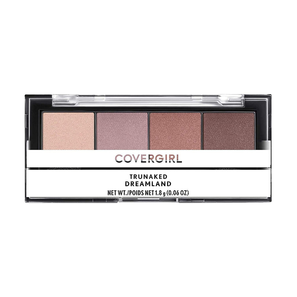 COVERGIRL Trunaked Quad Eyeshadow Palette in Dreamland – 4 Shades, All-Day Wear, Cruelty-Free