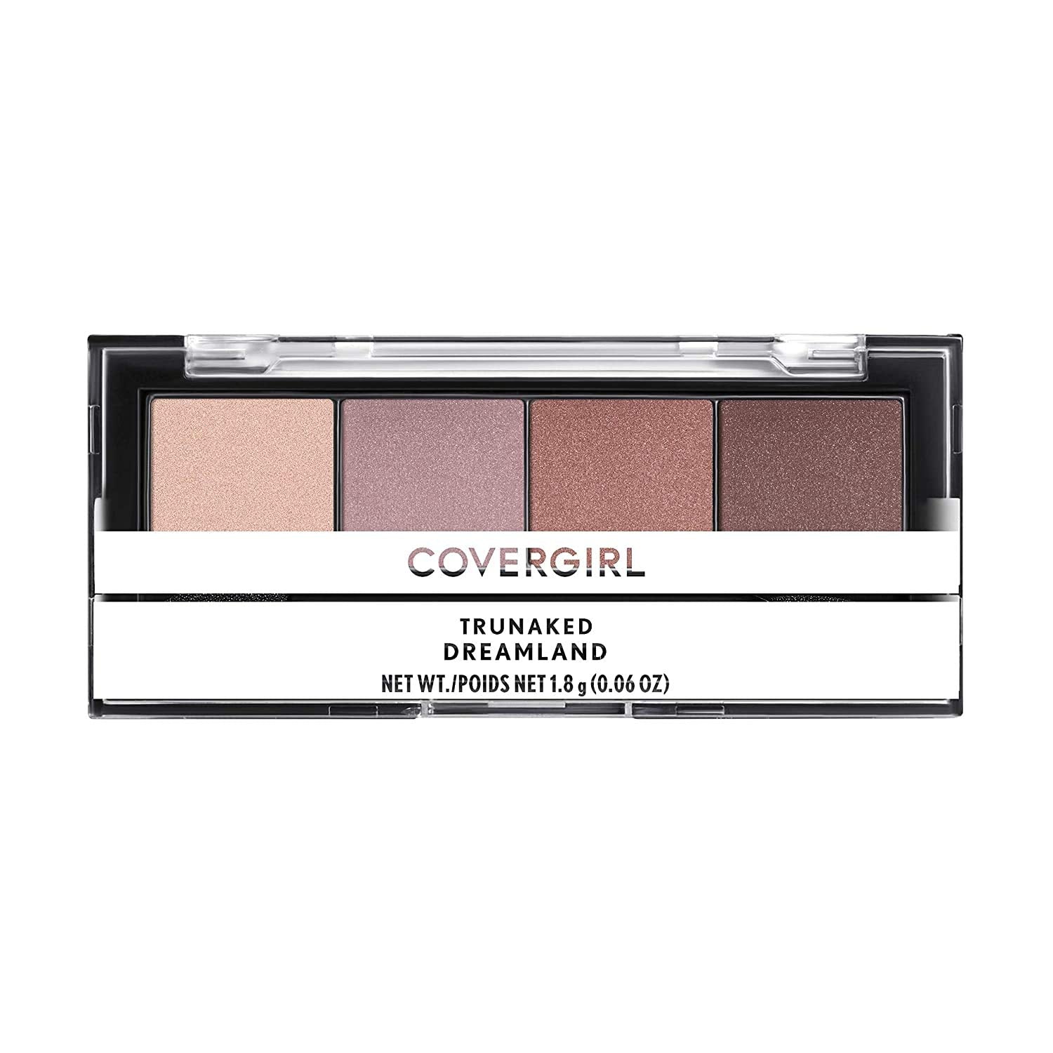 COVERGIRL Trunaked Quad Eyeshadow Palette in Dreamland – 4 Shades, All-Day Wear, Cruelty-Free