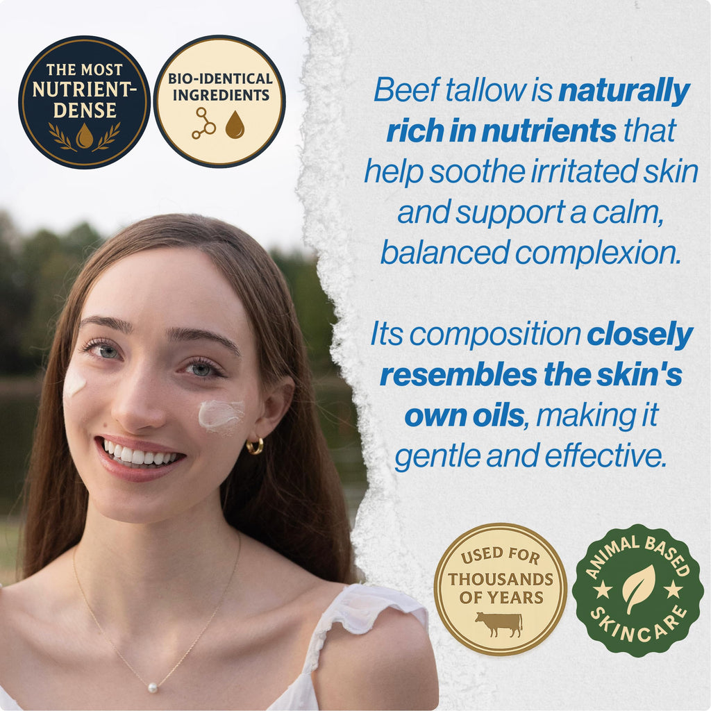 COW GUYS Original Tallow Balm for Face | Grass-Fed Beef Tallow Skincare