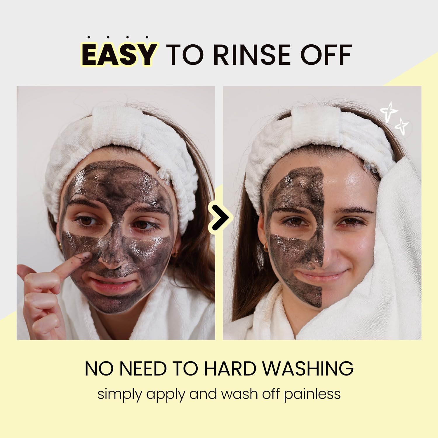 Coxir TXA Black Rice Pore Mask – 3-in-1 Wash-Off Serum for Pore Purification, Hydration & Tone | Vegan K-Beauty 50ml