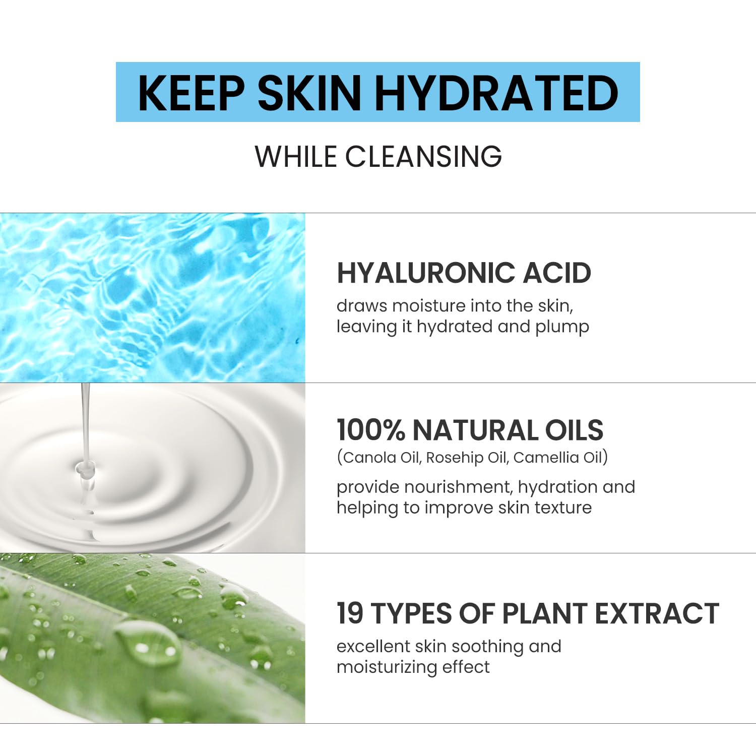 Coxir Ultra Hyaluronic Acid Cleansing Oil – Hydrating Makeup Remover, Korean Skincare