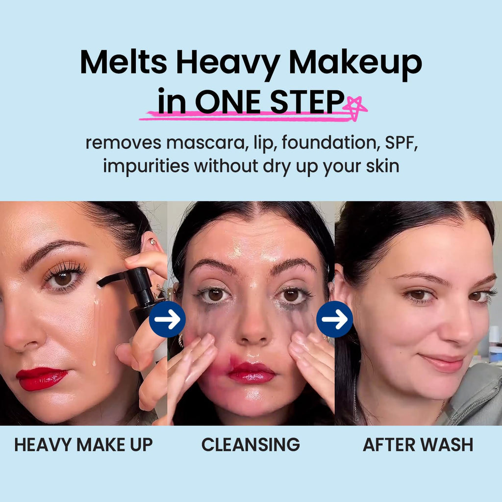 Coxir Ultra Hyaluronic Acid Cleansing Oil – Hydrating Makeup Remover, Korean Skincare
