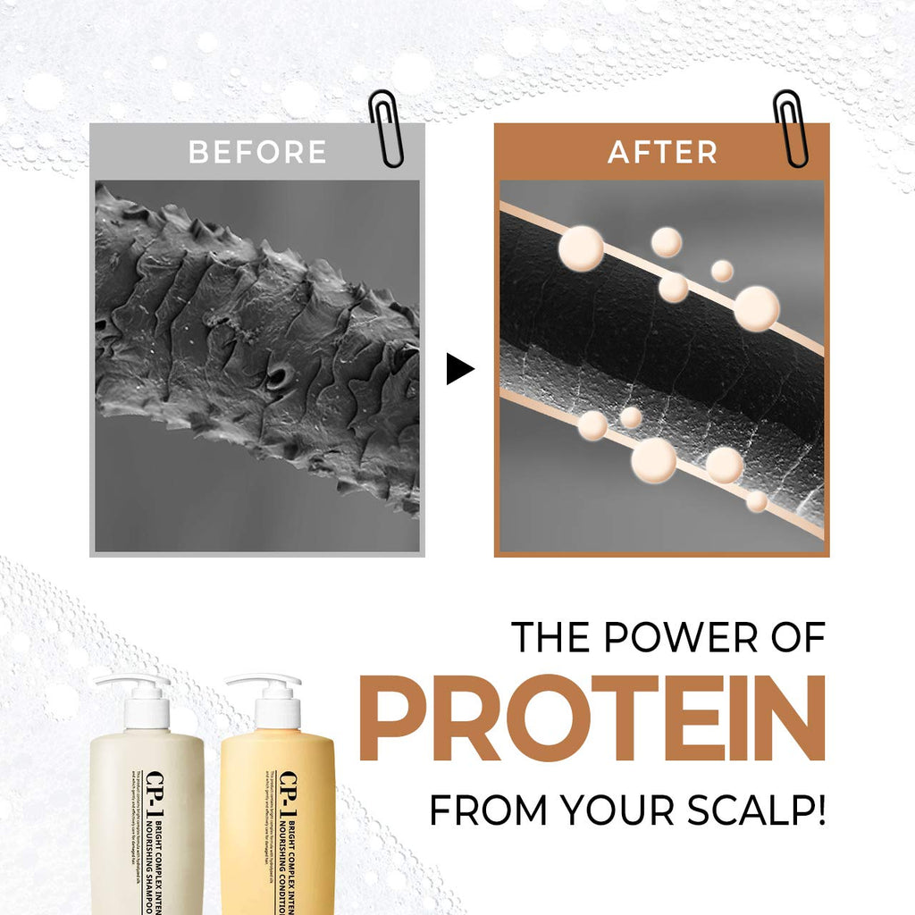 CP-1 Nourishing Shampoo + Conditioner 500ml Set – Keratin & Protein for Dry Hair | Korean Beauty