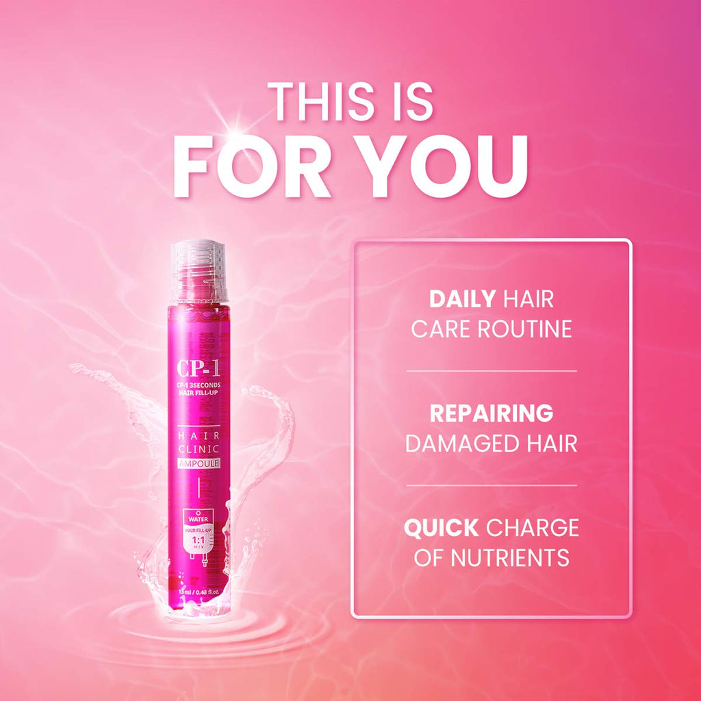 CP-1 3 Seconds Keratin Hair Treatment Set – 20×13ml, Rinse-Off Deep Conditioner & Protein Mask