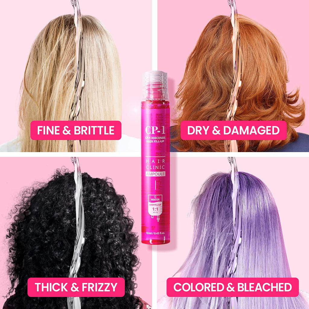 CP-1 3 Seconds Keratin Hair Treatment Set – 20×13ml, Rinse-Off Deep Conditioner & Protein Mask
