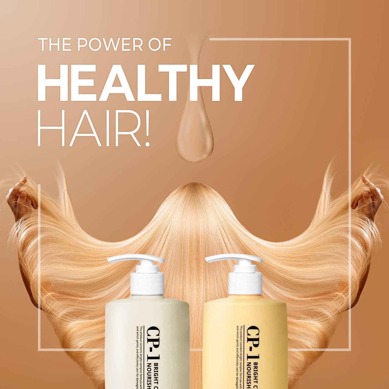 CP-1 Nourishing Shampoo + Conditioner 500ml Set – Keratin & Protein for Dry Hair | Korean Beauty