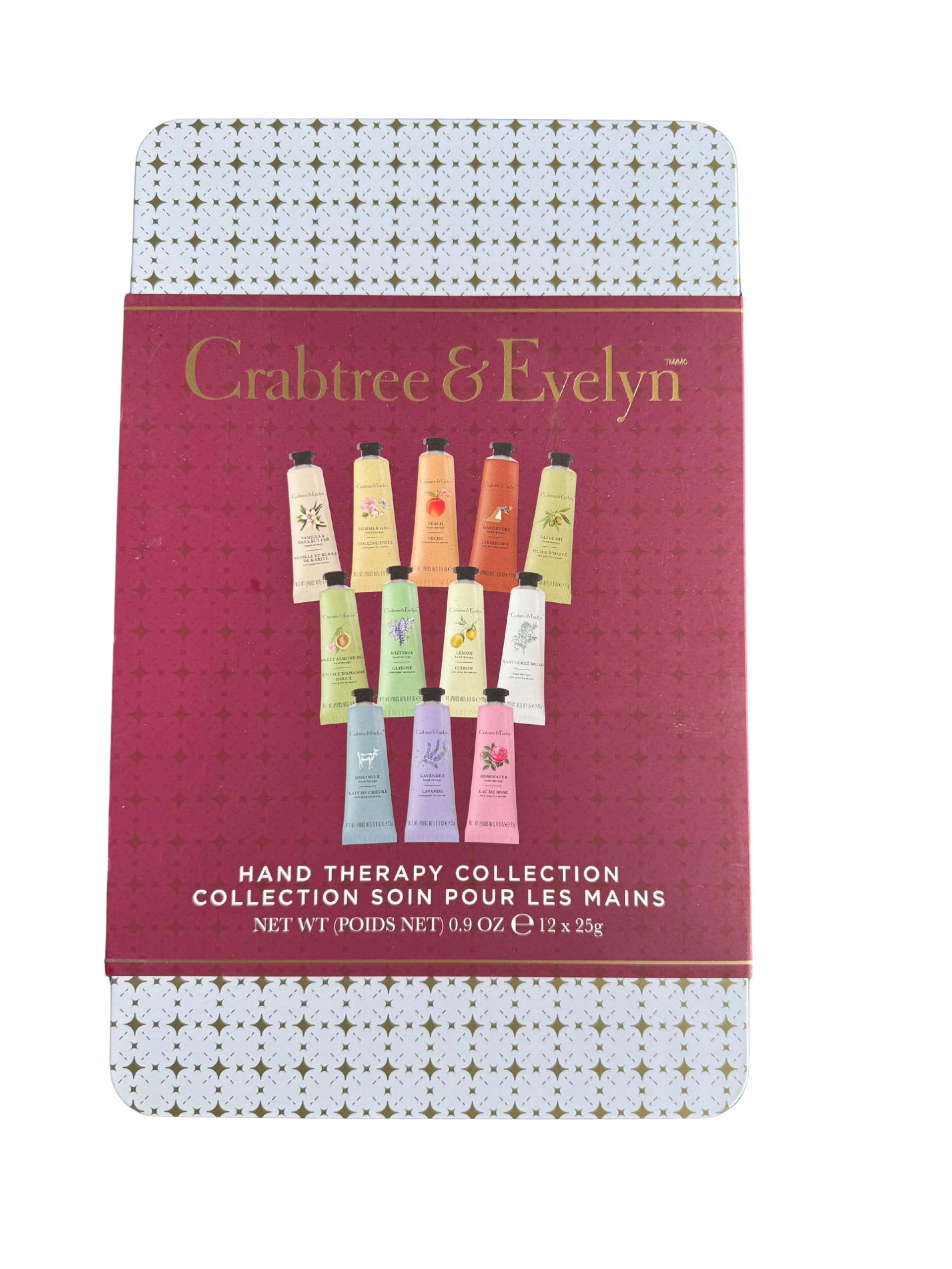 Crabtree & Evelyn 12-Piece Hand Cream Gift Set – Travel-Ready, Fragranced Hydration