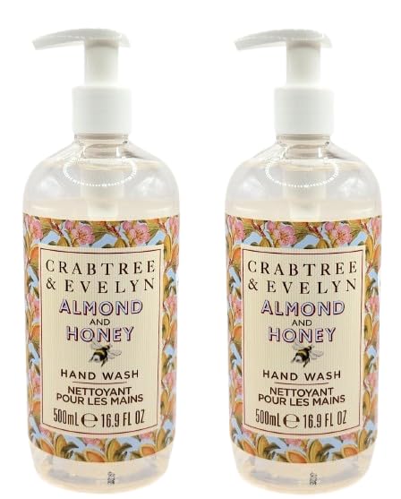 Crabtree & Evelyn Almond & Honey Hand Wash – 16.9 oz Pack of 2